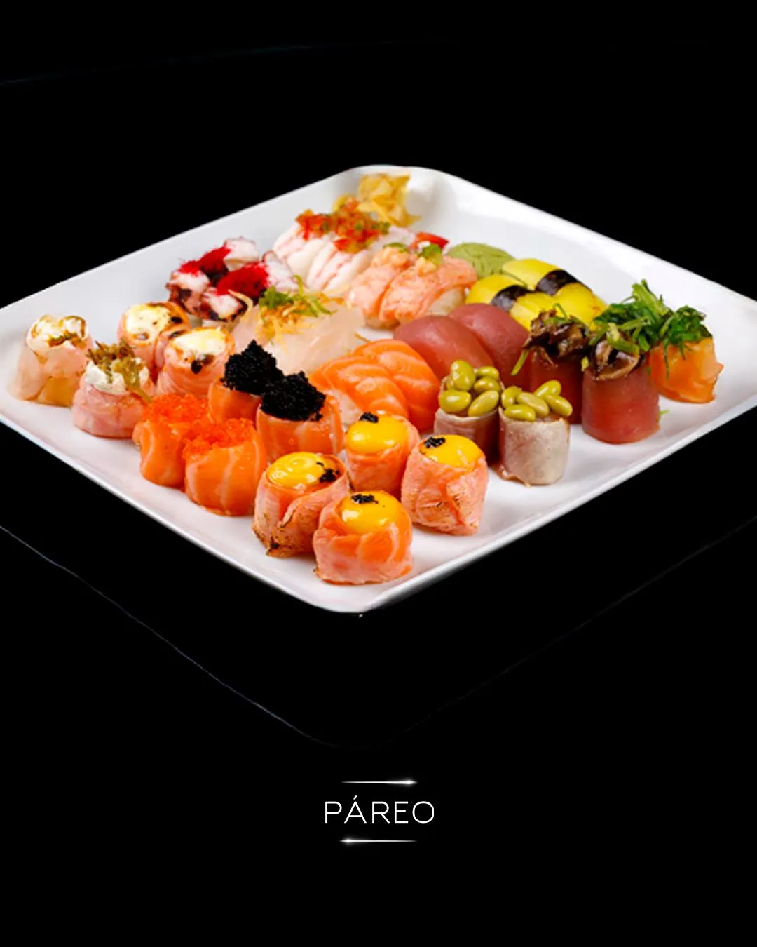 Menu japonês do Páreo